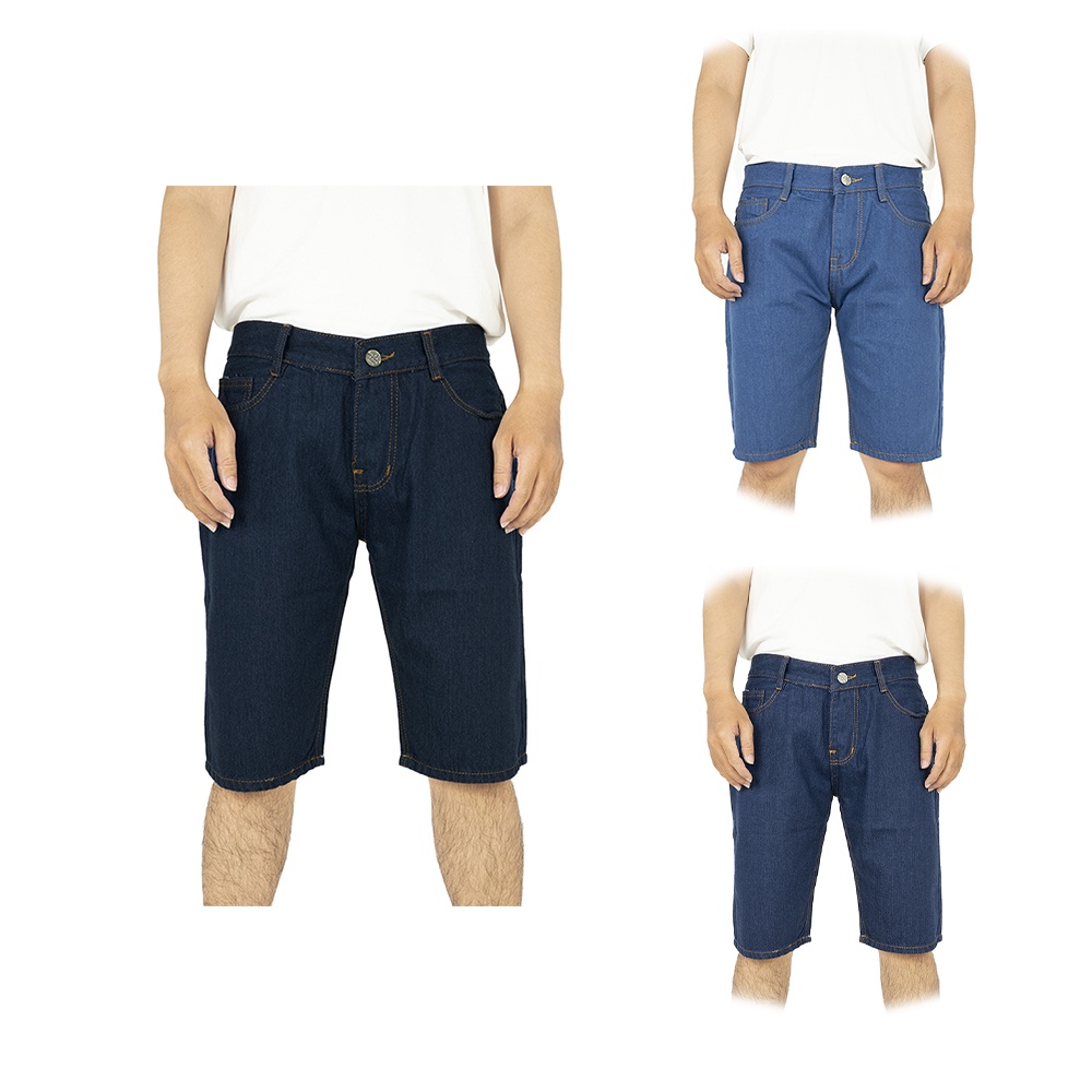 Quần short jean nam ngắn big size cao cấp chất bò kiểu trơn đơn giản VN56F