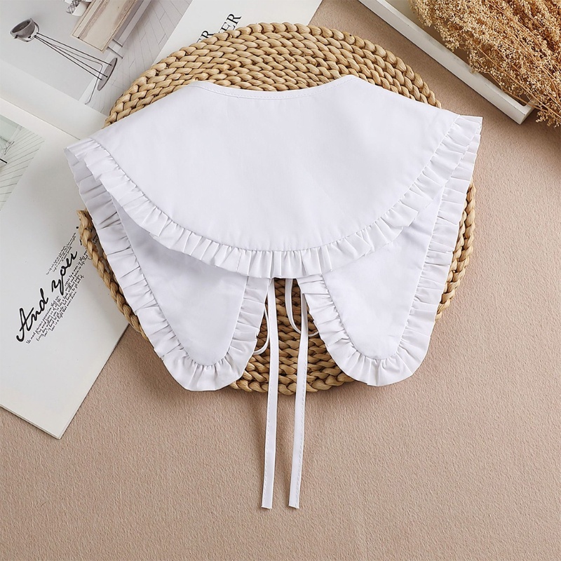 Cổ Áo Rời Vành Rời Được Màu Trắng Đáng Yêu Cho Búp Bê