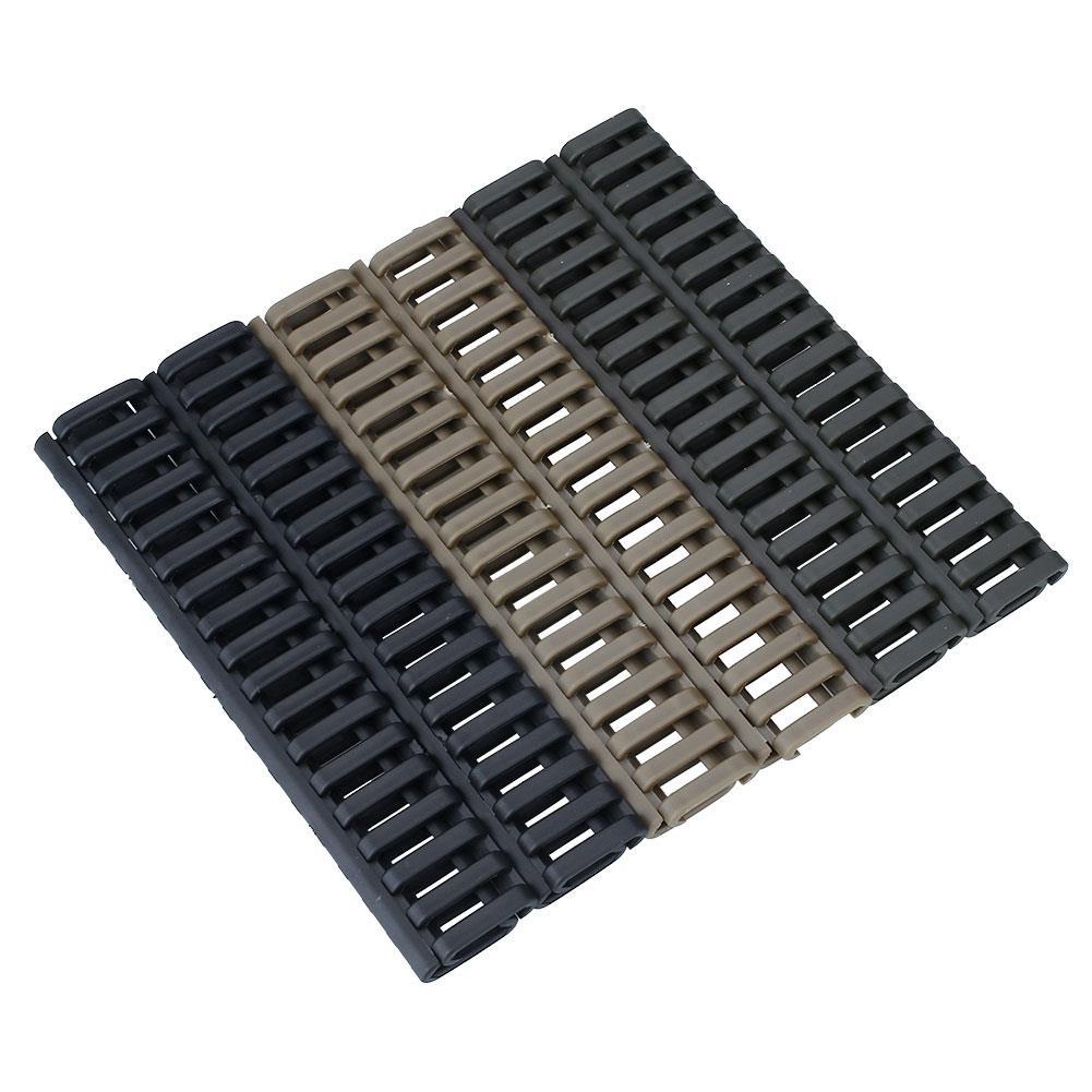 Vỏ Bọc Thanh Trượt Chiến Thuật Bằng Cao Su Nylon Mềm 18 Rãnh Snap-In 7 & Ldquo 20mm