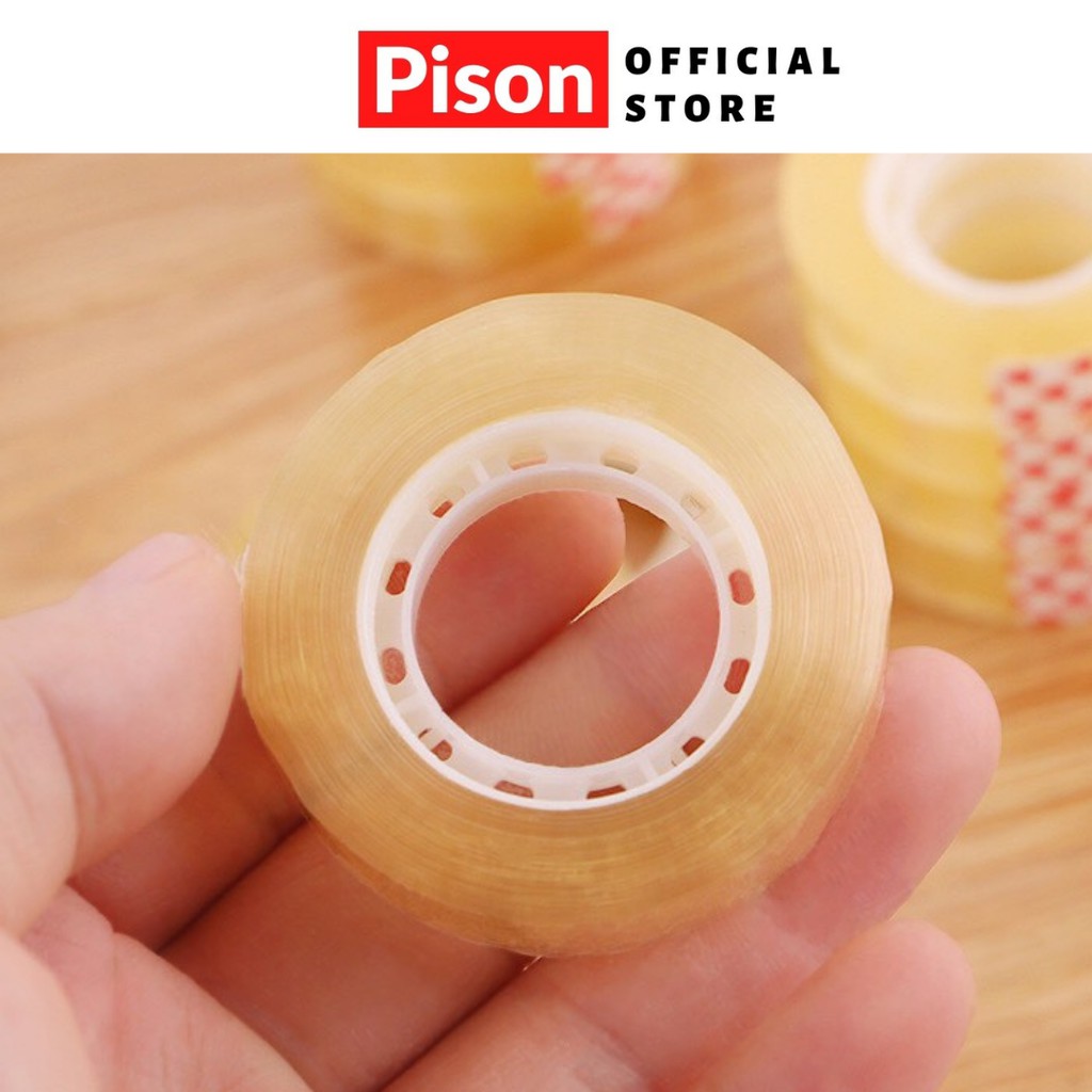 Băng keo Trong suốt bản 1cm Pison dài 1 mét - SP0372 - 1 cuộn