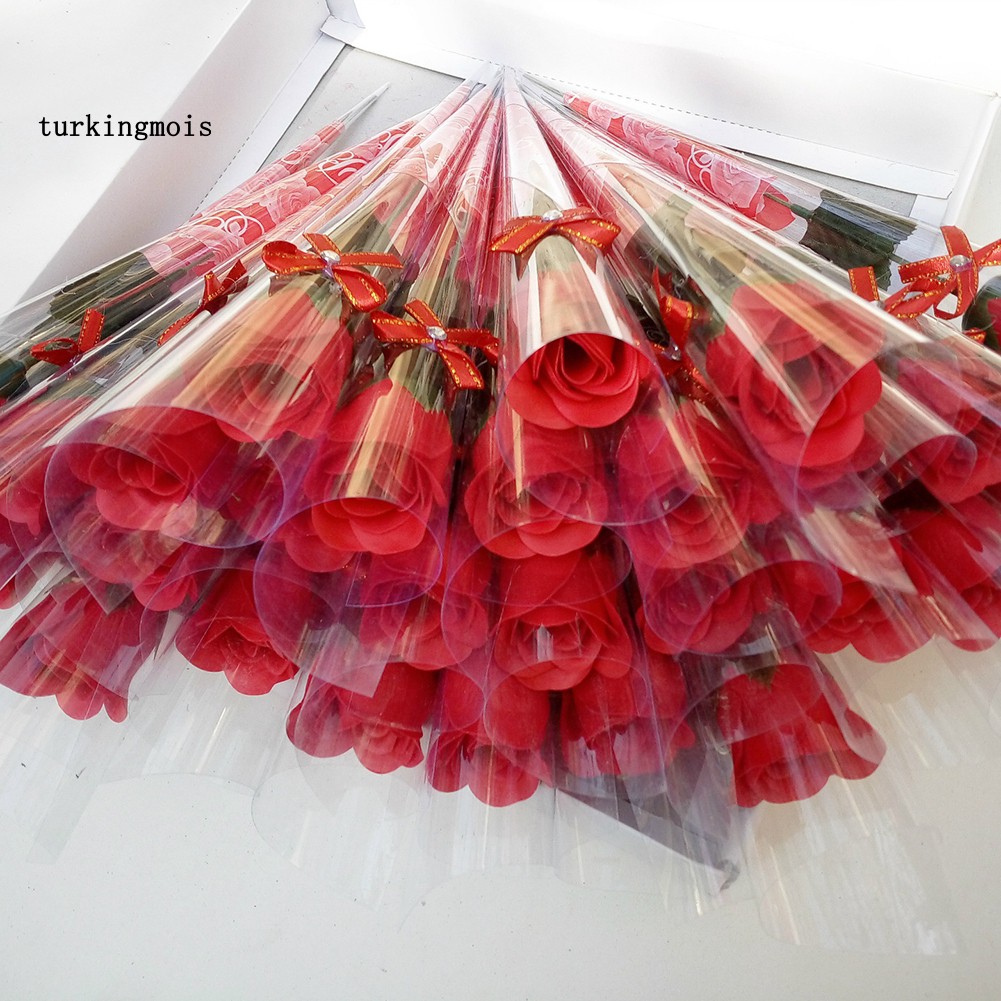 Set 10 Bông Hồng Sáp Làm Quà Tặng