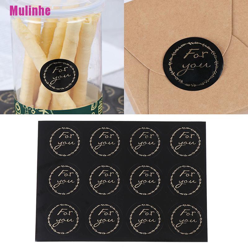 Bộ 120 Miếng Dán Hình Tròn Dùng Trang Trí Hộp Quà DIY