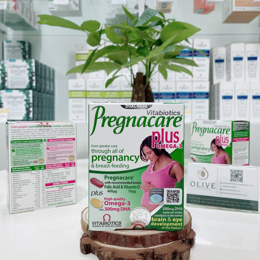 TPBVSK Vitabiotics Pregnacare Plus Omega-3 - Vitamin tổng hợp cho phụ nữ mang thai và cho con bú