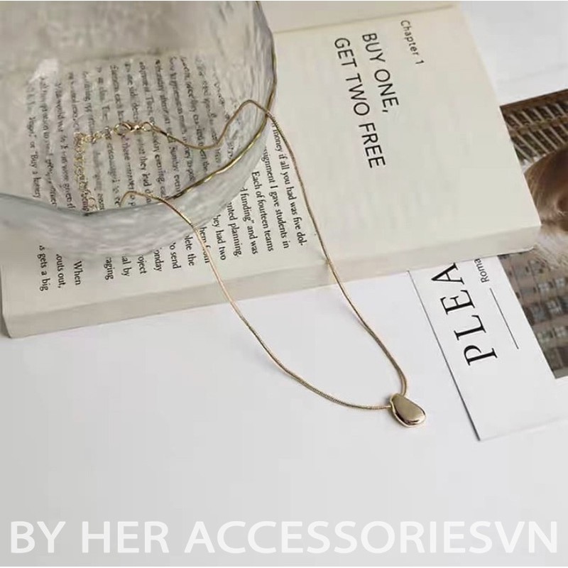Vòng cổ nữ, dây chuyền hình giọt nước phong cách Vintage | HER.ACC | C2