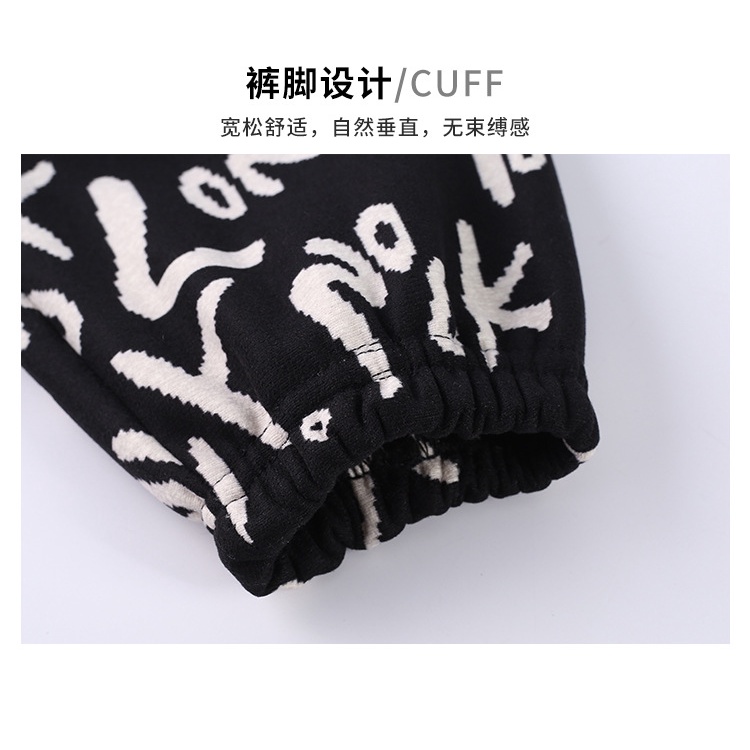 Quần Dài Dáng Rộng Lót Lông Cừu Dày Dặn Giữ Ấm Phong Cách Hàn Quốc Thời Trang Thu Đông Cho Bé 80-150cm