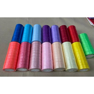 1 lốc Ruy băng lụa 2cm làm nơ trang trí handmade