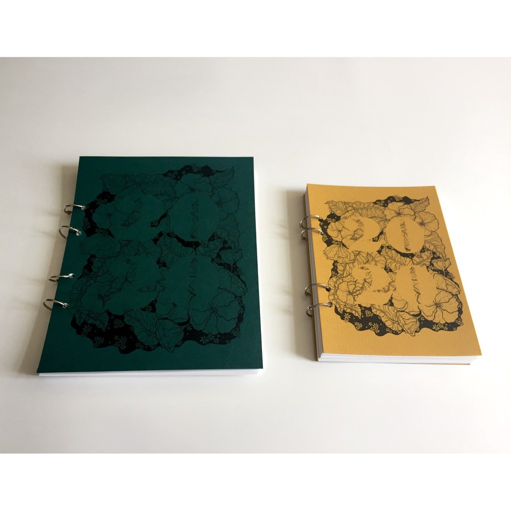 Sổ còng 2020 PLANNER - Floral amika  14x19 cm và 19x24 cm - 180 trang