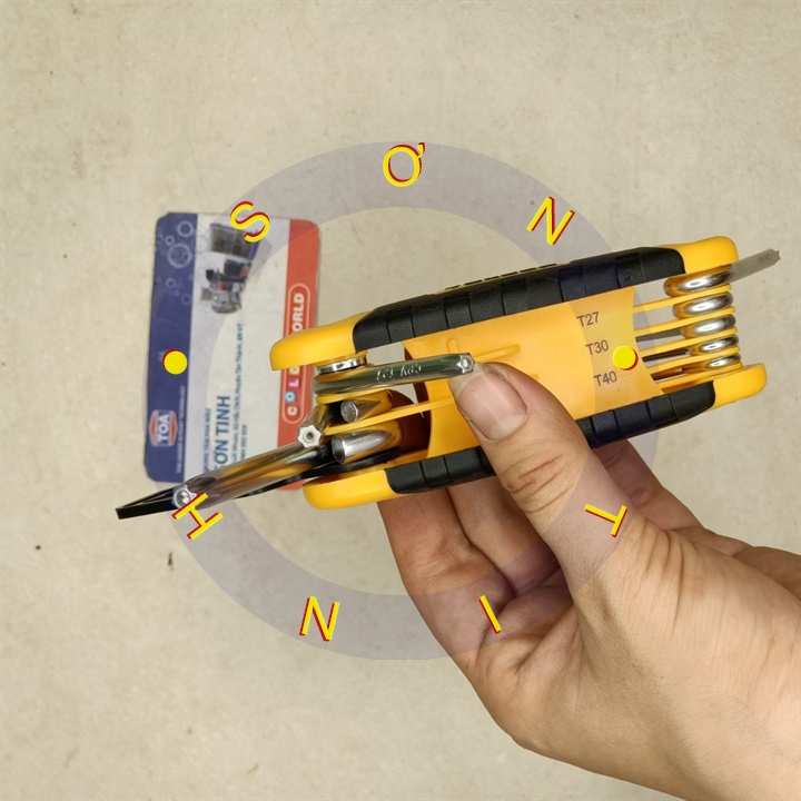 20069 lục giác bộ đầu bông 8 cây tolsen