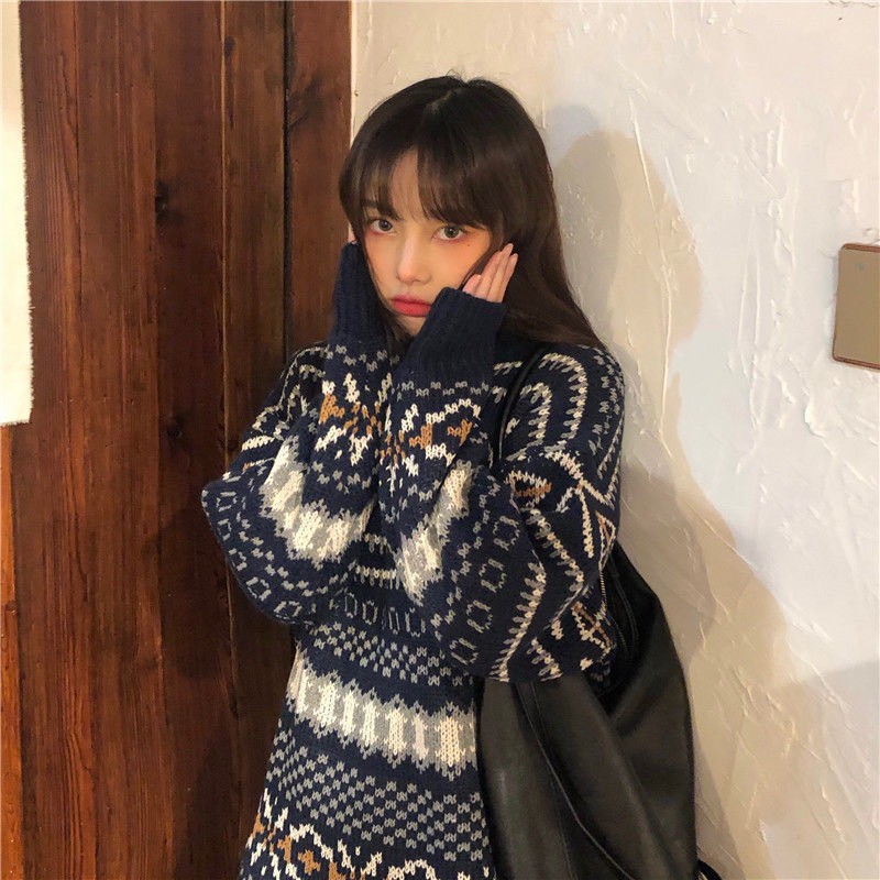 Áo Len Thổ Cẩm FreeSize, Áo Len Họa Tiết Dài Tay Thời Trang Cao Cấp Mới Về | BigBuy360 - bigbuy360.vn