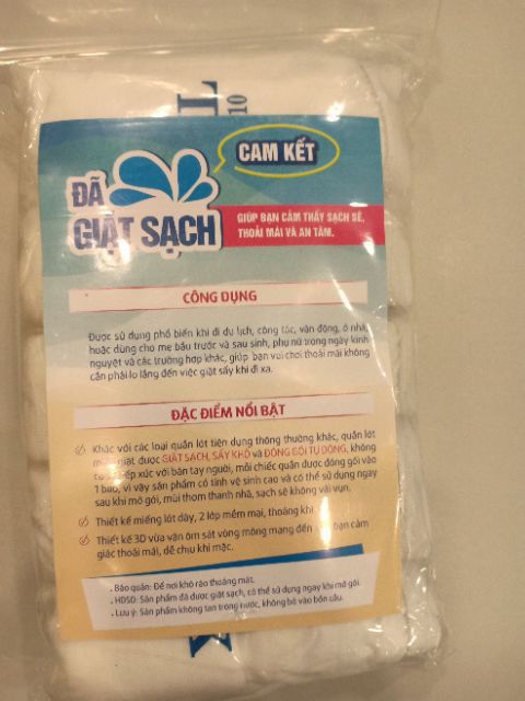 Quần miễn giặt tiện lợi Body-mate 5 cái /bao