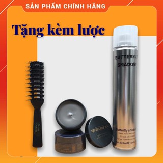 ✅ combo tặng lược + sáp vuốt tóc seba + gôm xịt butterfly