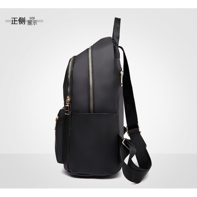 Ba lô nữ cao cấp chống thấm nước mạ khóa vàng