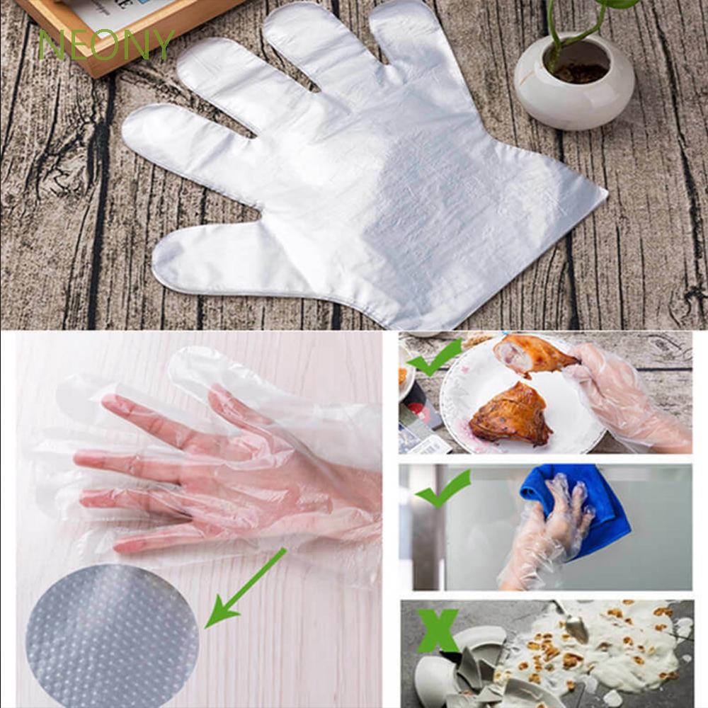 Set 100 Găng Tay Nilon Dùng Một Lần