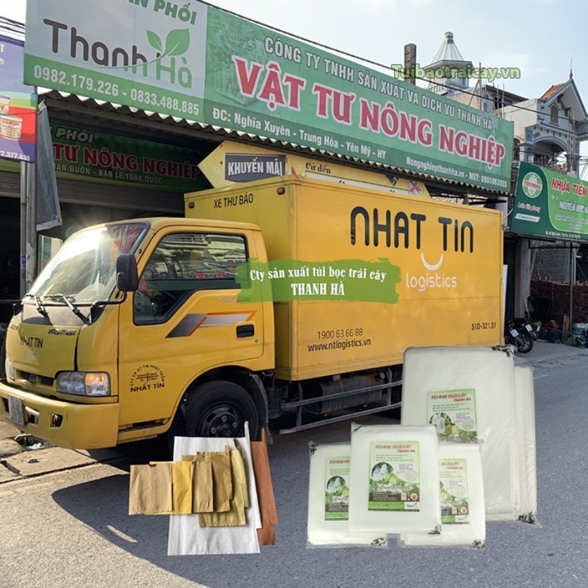 Túi vải rút dây, túi bọc hoa quả Thanh Hà cỡ 25x30cm bền đẹp – 20 túi