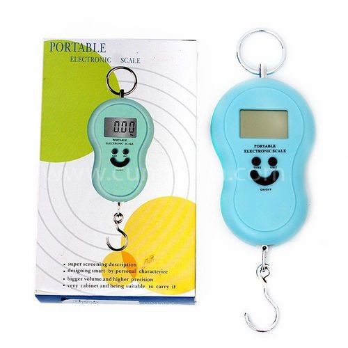 Cân điện tử cầm tay Portable mini (50kg), màn hình LCD hiển thị rõ cân nặng