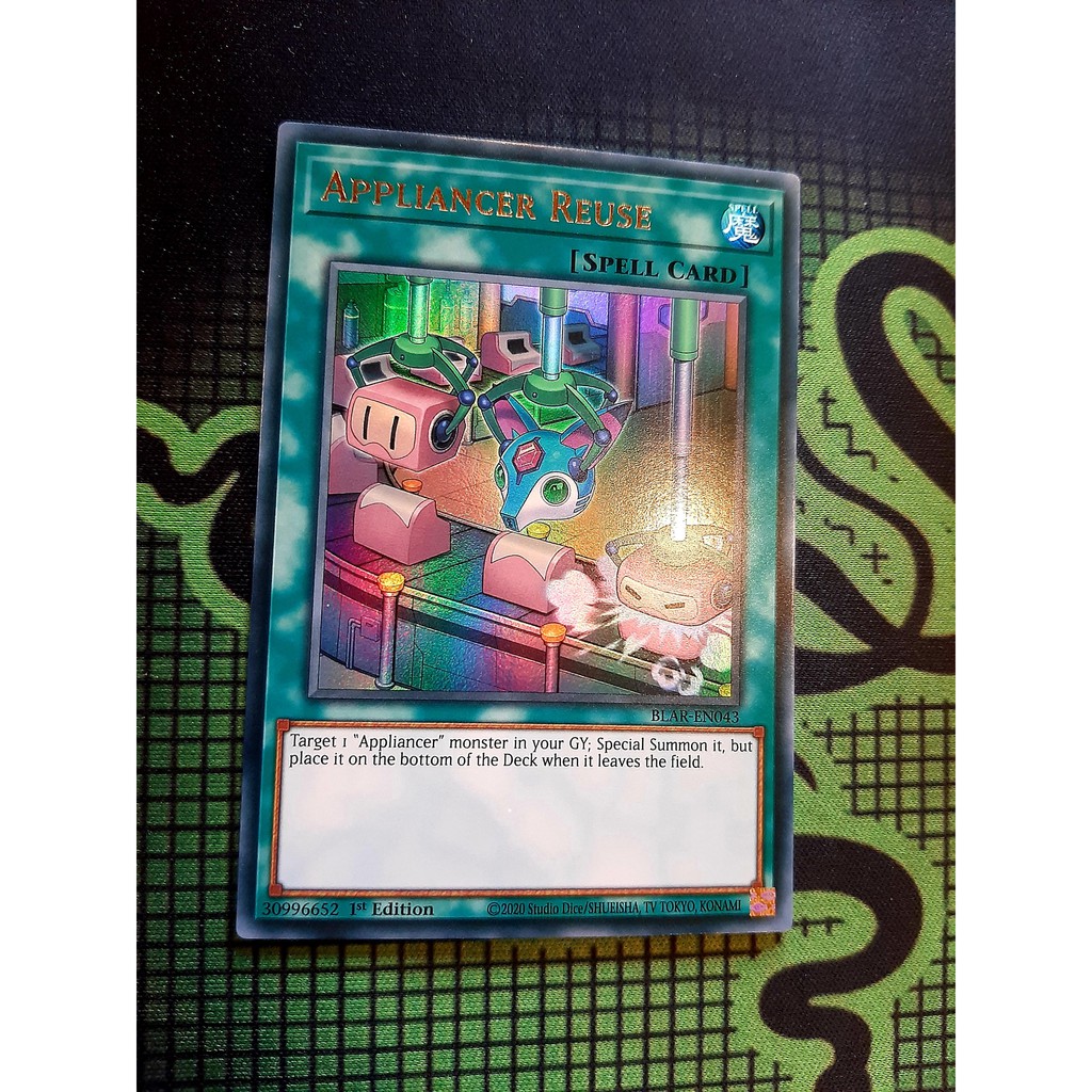 THẺ BÀI YUGIOH Appliancer Reuse - BLAR-EN043 - Ultra Rare 1st Edition