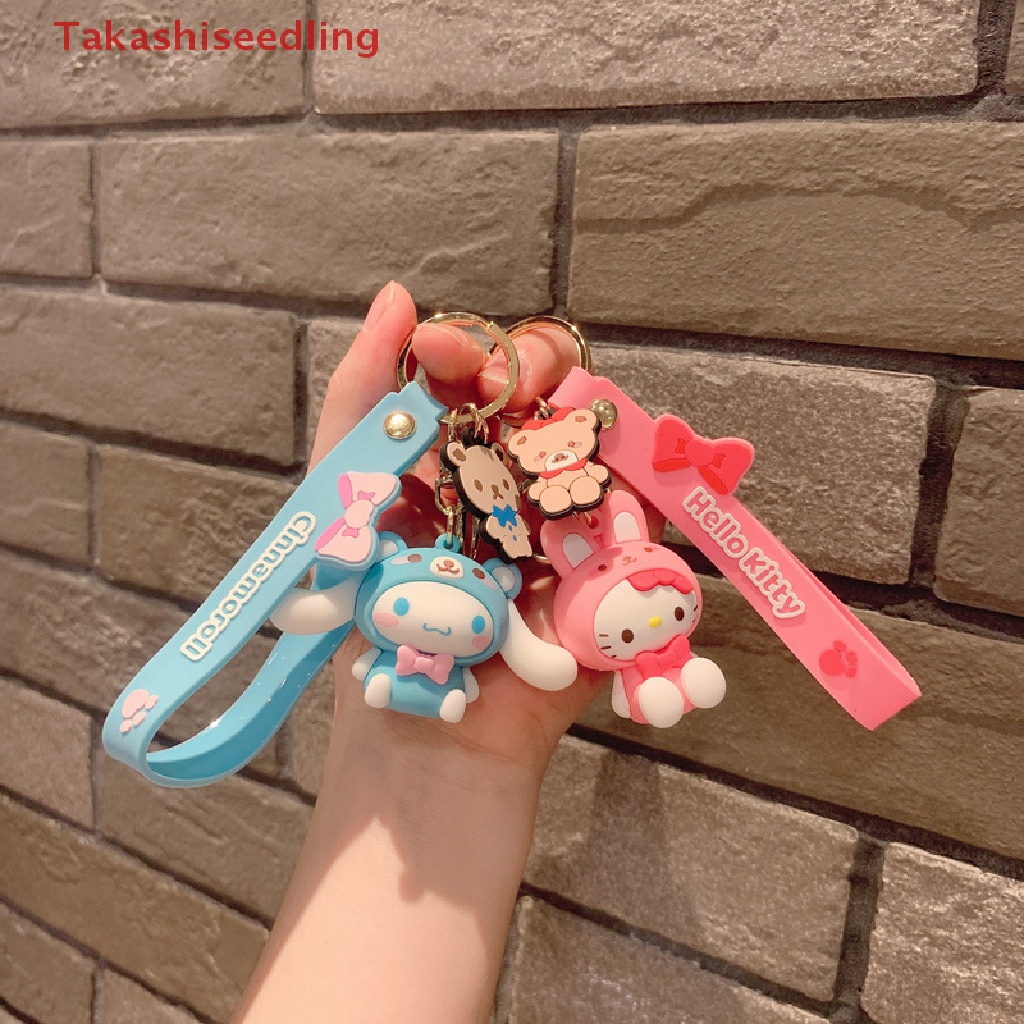 Móc Khóa Hình Kuromi Melody Cinnamoroll Hello Kitty Sanrio Dễ Thương
