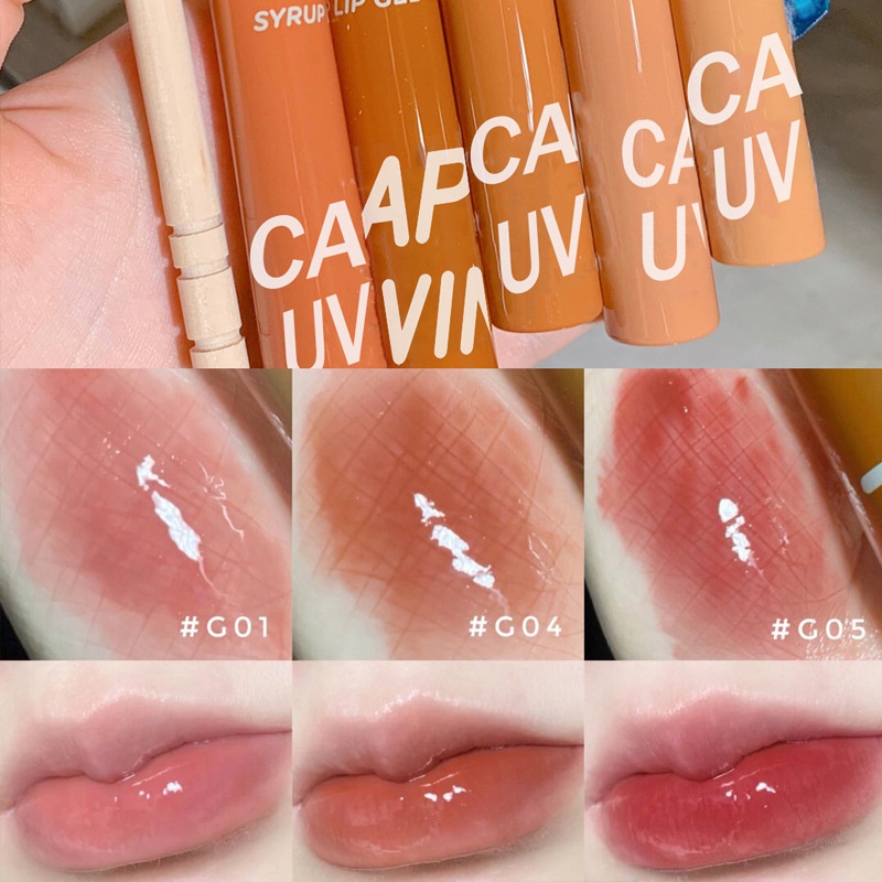 [ NEW ] Son tint bóng Cappuvini Syrup Gel vỏ cam