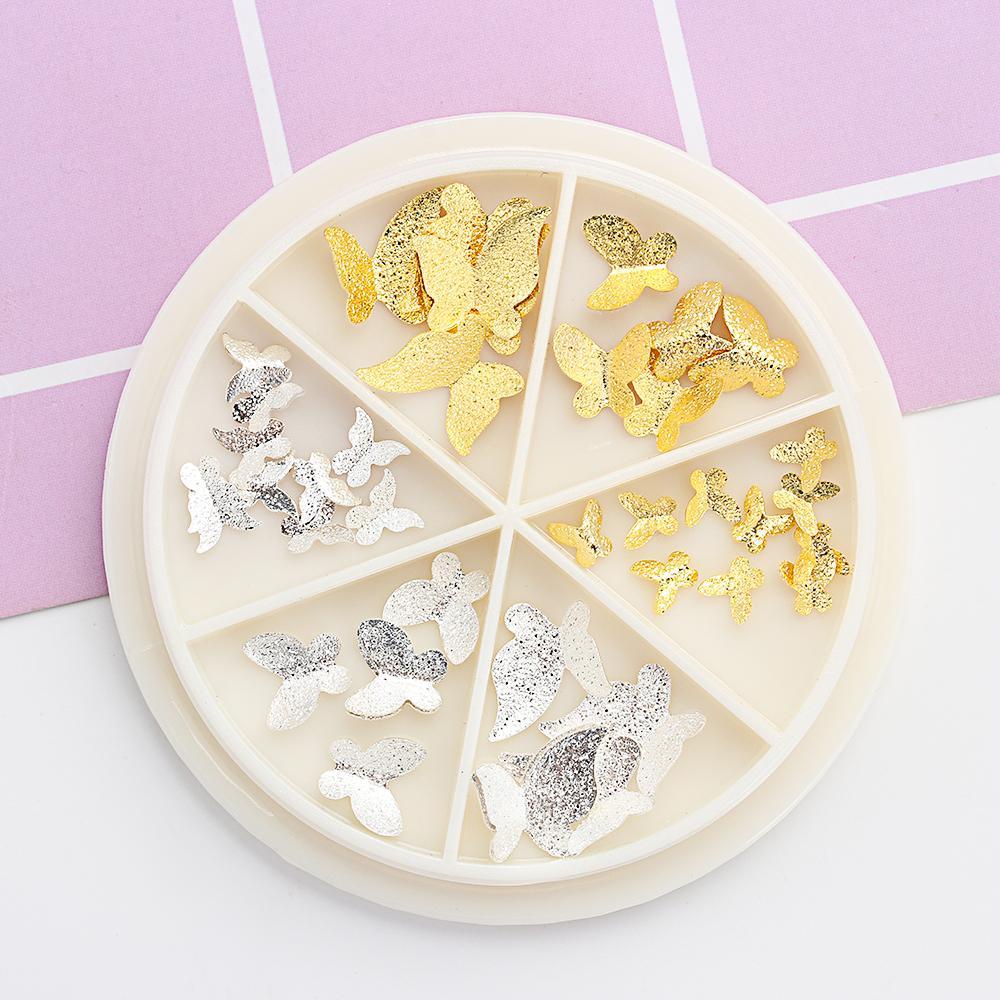 XIANTIN Hộp Phụ Kiện Đinh Tán Kim Loại 3D Trang Trí Móng Nghệ Thuật