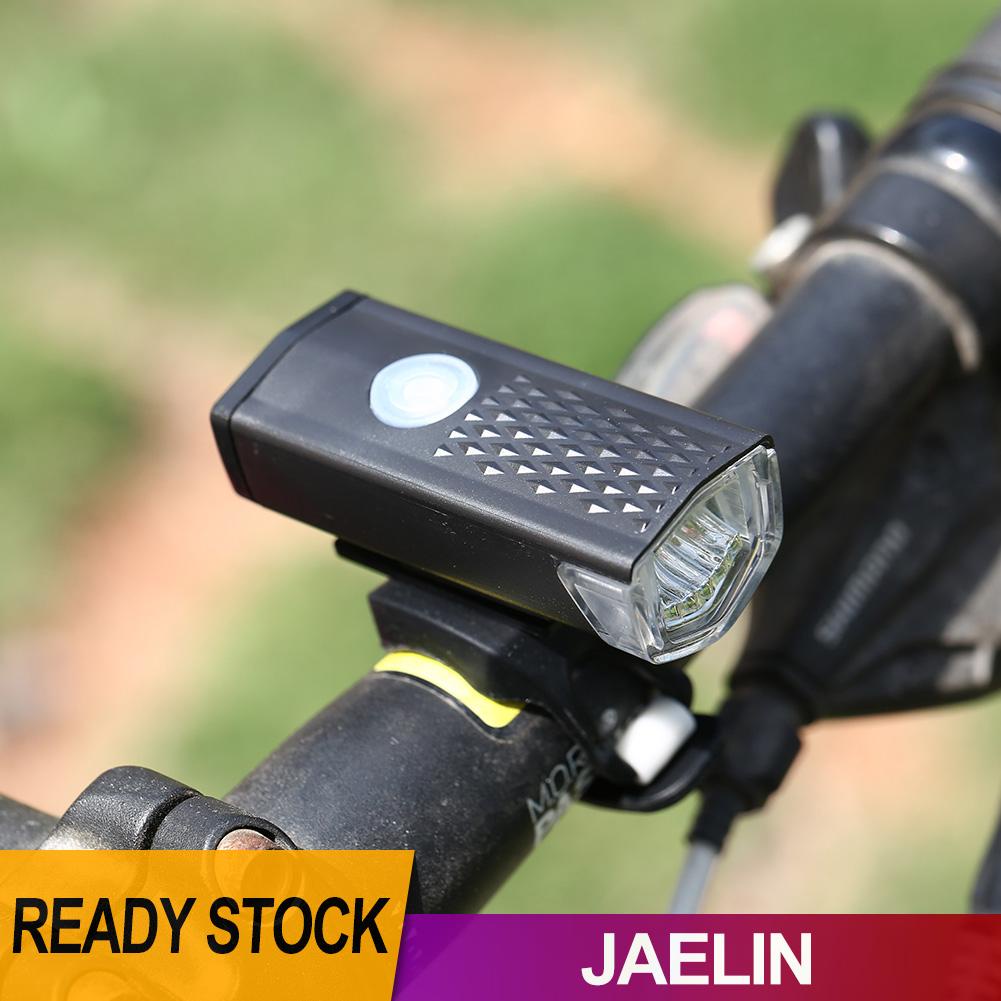 Đèn pha xe đạp 300LM LED chống nước + cáp sạc USB