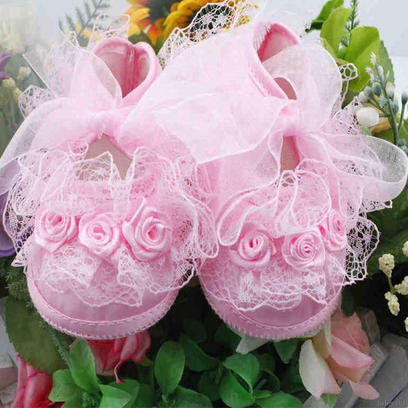 Giày búp bê phối ren xinh xắn cho bé gái