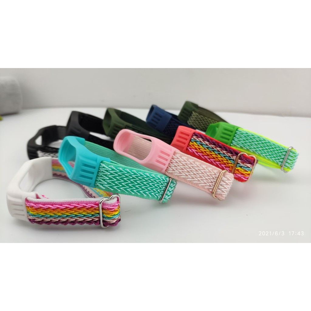 Dây đeo thay thế bằng sợi nylon mềm co giãn dành cho Xiaomi Mi Band 3 / 4 Mi Band 5 / 6