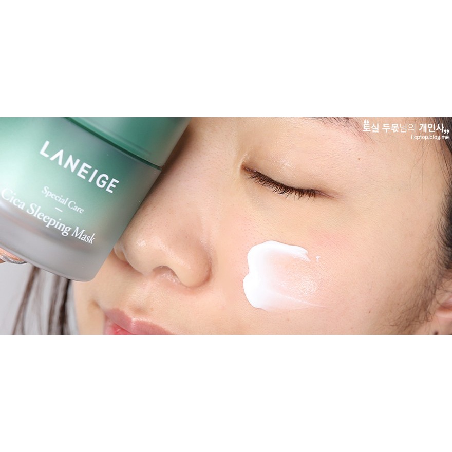 Mặt nạ ngủ phục hồi da Laneige Cica Sleeping Mask chính hãng Hàn Quốc 60ml, 10ml