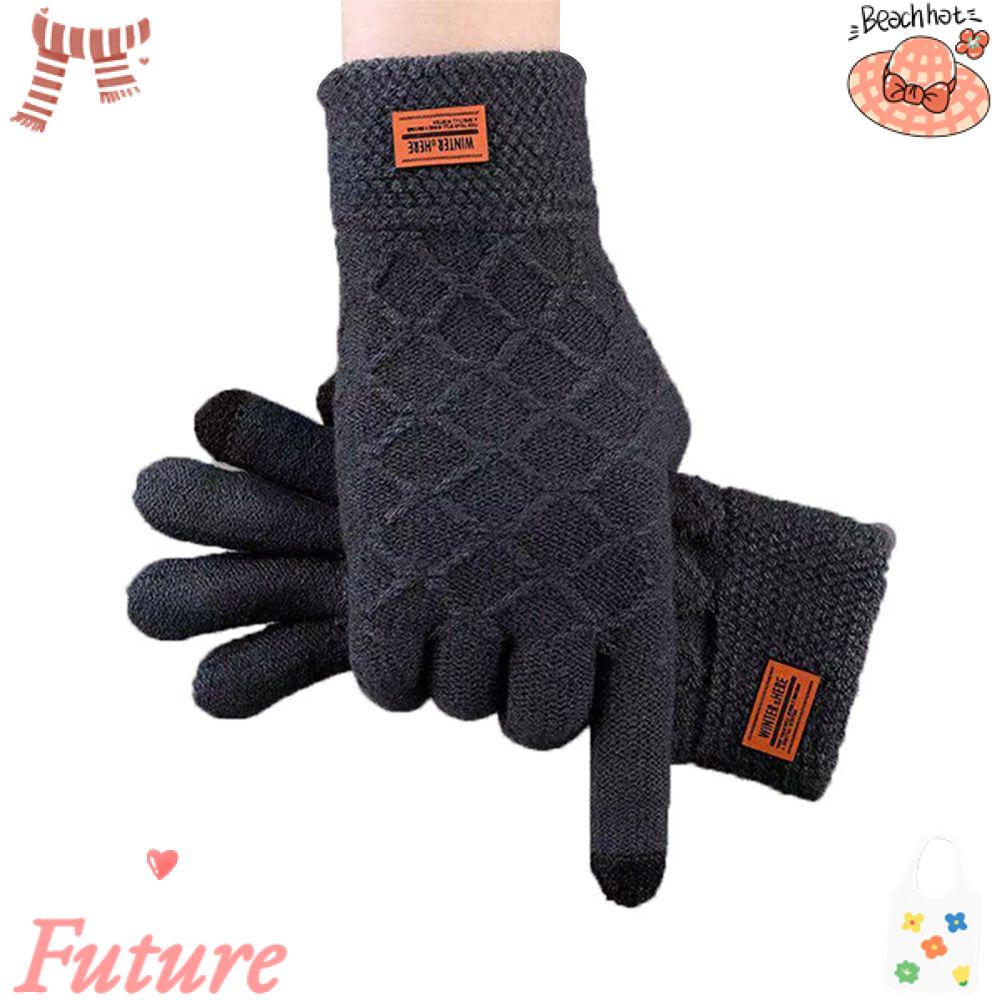 Găng Tay Dệt Kim Giữ Ấm Mùa Đông Khi Lái Xe