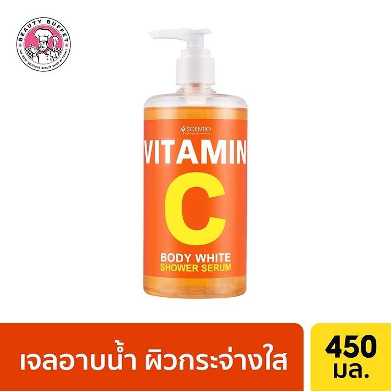 Sữa Tắm Trắng Da Toàn Thân Scentio Vitamin C Dạng Serum 450ml Thái Lan