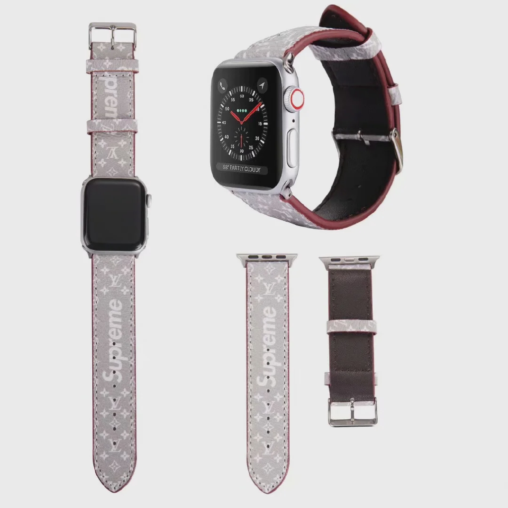 Dây Đeo Bằng Da Thật Cho Đồng Hồ Thông Minh Apple Watch Series 1 2 3 4 5 6 SE 38mm 40mm 42mm 44mm Series 7 41mm 45mm