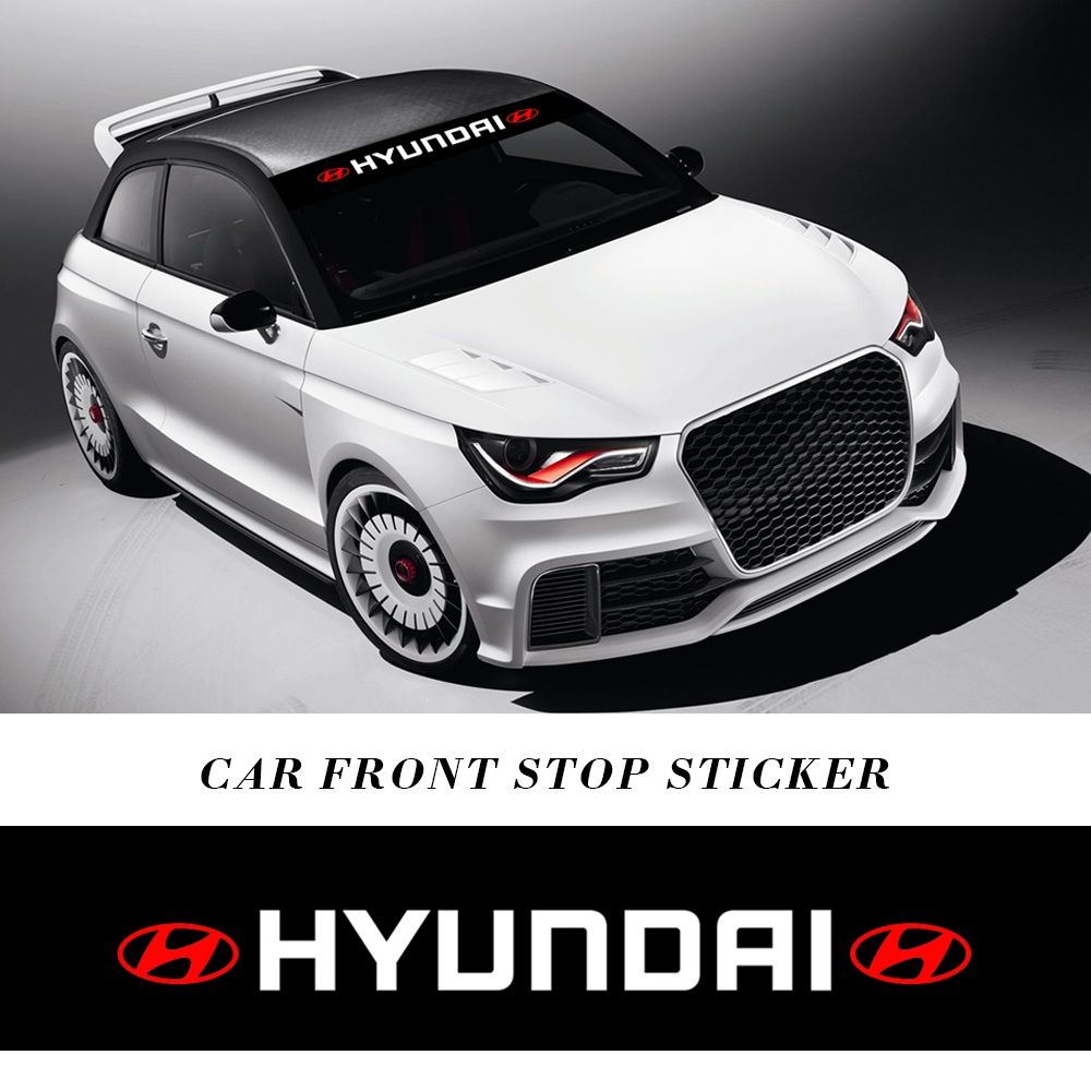 Sticker Phản Quang Dán Kính Chắn Gió Trước / Sau Xe Hơi Cho Hyundai Sonata Elantra Tucson Creta I30 Ix35 I40