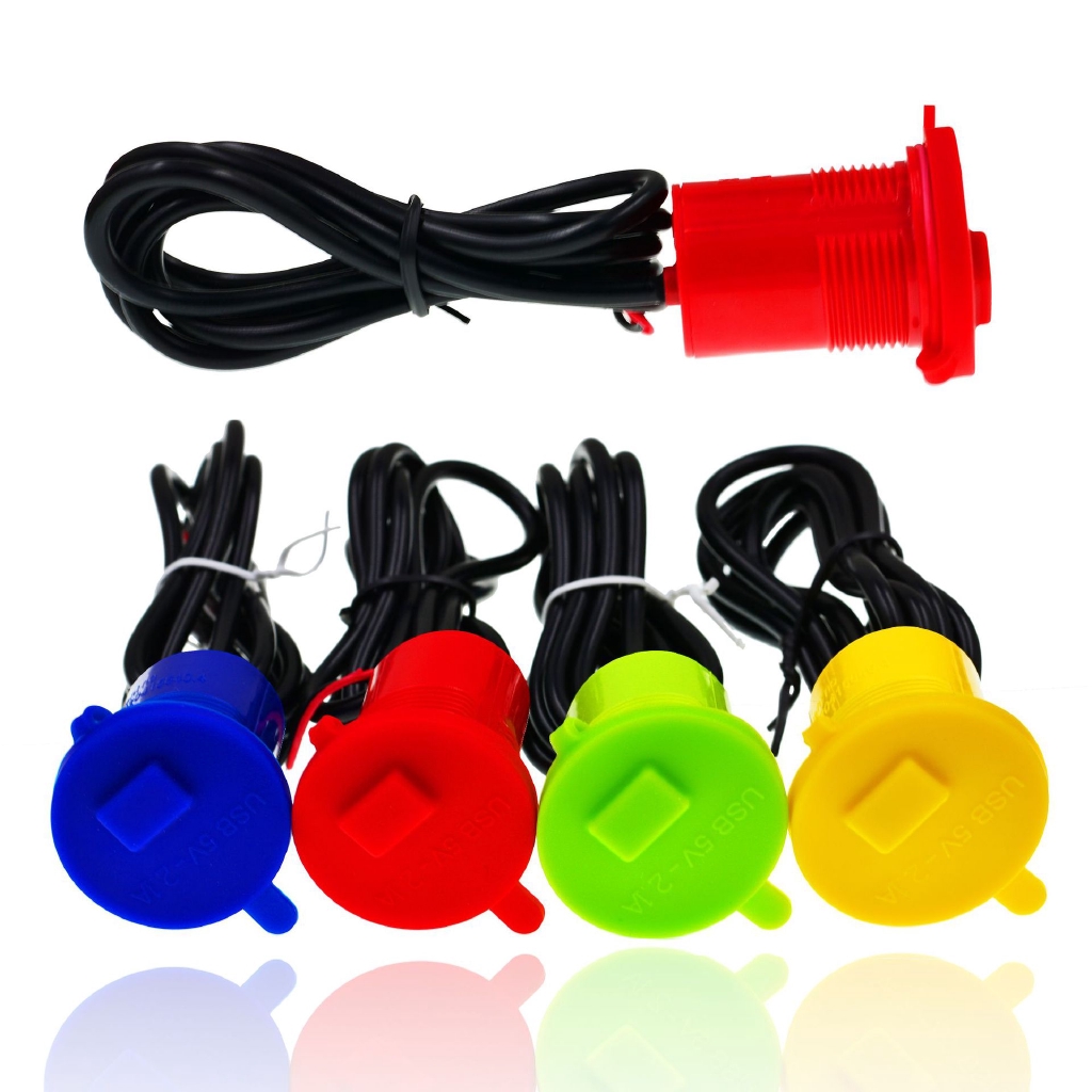 Bộ sạc USB 12V đến 5V 1.5A chống thấm nước dùng cho xe máy