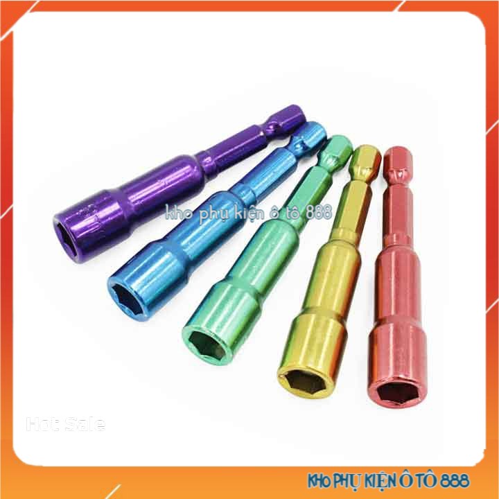 Bộ 5 Tay Tháo Bulong Ốc Vít Lục Giác Gắn Máy Bắn Vít