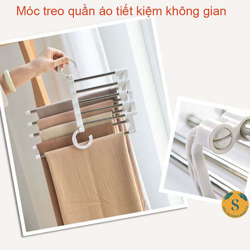 Móc Treo Quần Áo Đa Năng Tiết Kiệm Không Gian 8 Tầng Móc treo đồ đa năng xếp gọn (MÓC TREO ĐA NĂNG)