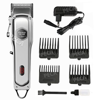 Tông đơ cắt tóc Kemei Km-1998 có màn hình LED hiển thị chuyên nghiệp dùng fade, tattoo tóc cho barber gia đình và trẻ em