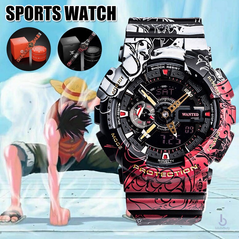 Đồng hồ đeo tay điện tử chống nước GSHOCK×ONE PIECE cho nam