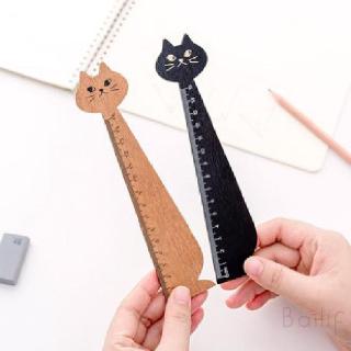Creative cartoon cat creative ruler drawing cute ruler wooden ruler environmental ruler 613