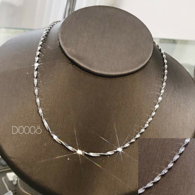DÂY CHUYỀN BẠC KIỂU XOẮN CHO NỮ