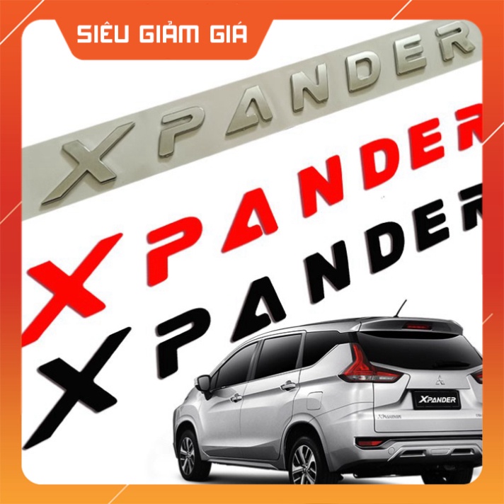 Sản Phẩm Chữ Xpander gắn nắp Caplo cao cấp Hàng Cao Cấp