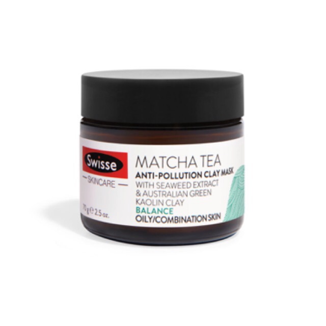 Mặt nạ đất sét thải độc trà xanh Swisse Matcha Clay Mask