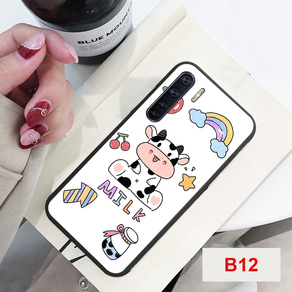 ỐP LƯNG A91/RENO 3 IN HÌNH BÒ SỮA SIÊU CUTE