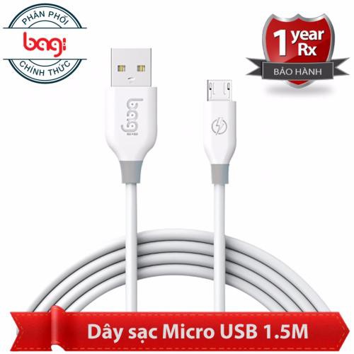 Cáp sạc nhanh Micro USB Dài 1.5m BAGI MA150 - Hàng Chính Hãng