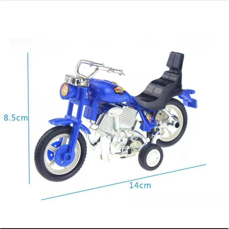 Xe máy mô hình chạy cót nhiều màu sắc, đồ chơi moto giá rẻ