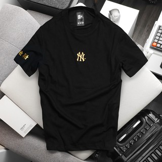[T0534]Áo Thun Thời Trang NewEra NY 27x Đen Vàng