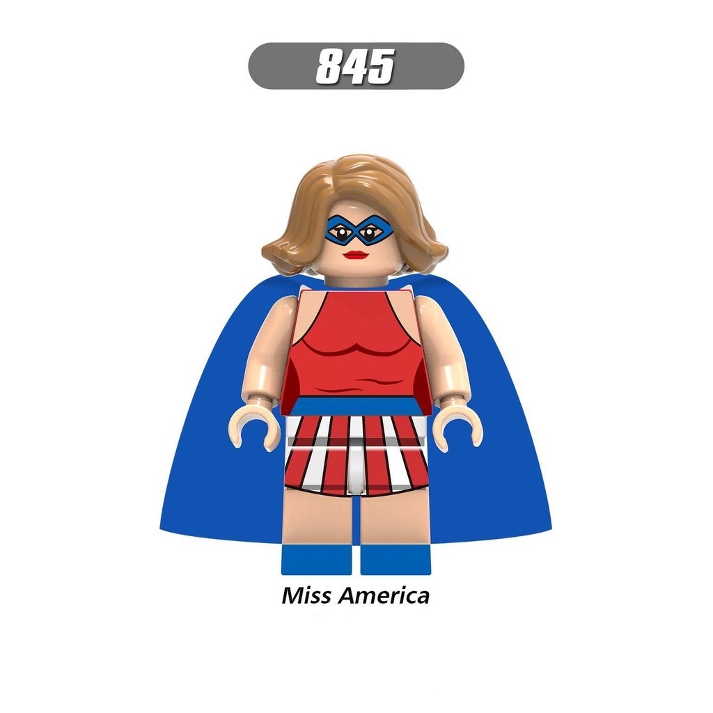 Mô Hình Lego minifiguras Jaguete Superman Aquaman Ocean Master Mera Reign Bizarra Miss America Bizarre