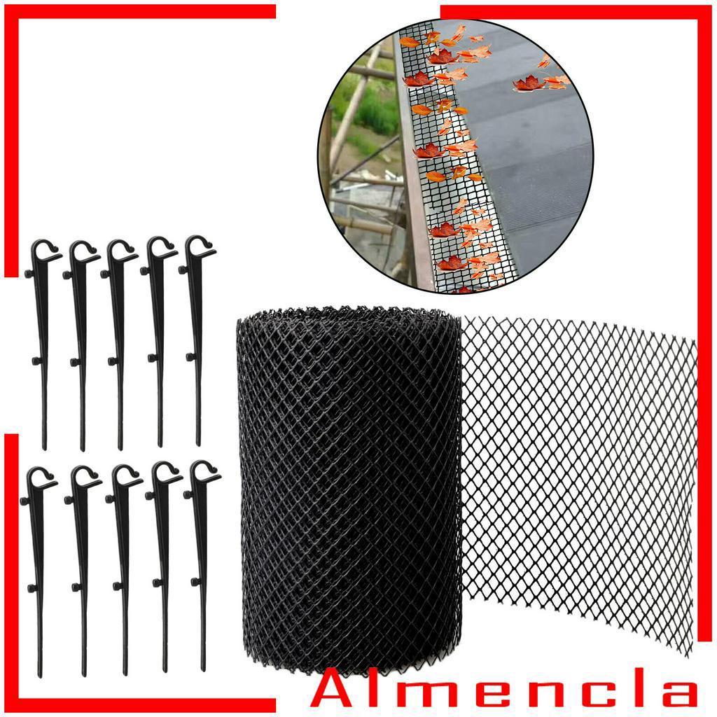 Lưới bảo vệ máng xối ngăn cặn rêu màu đen