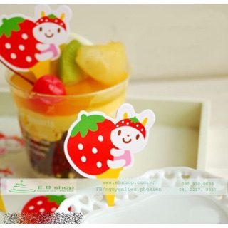 Thanh lý cắm trang trí bánh cupcake set 10 chiếc mix mẫu