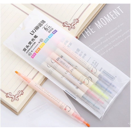 Bút đánh dấu, Bút Highlight Pastel dạng tròn,bút hình dạ quang siêu xinh siêu tiện lợi