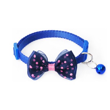 Vòng Cổ Có Nơ Và Chuông Cho Chó Mèo 1.0 Cm