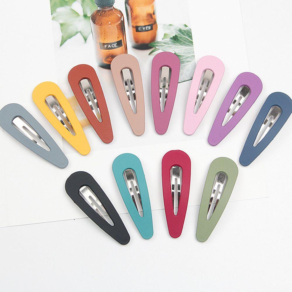 Kẹp Tóc Kim Loại Màu Trơn Thời Trang Cho Nữ